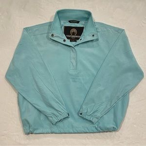 Vintage Weatherproof Garment Co Men's Jacket Tiffany Blue Faux Suede Full Zip XL